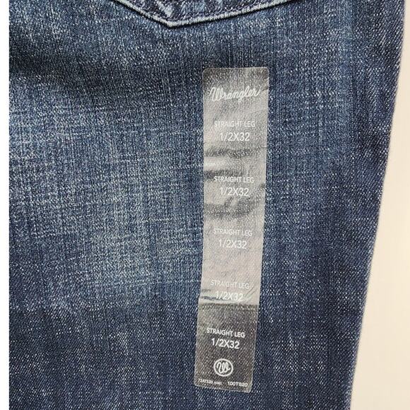 New NWT Wrangler Dark Wash Straight Leg Jeans Size 1 - Picture 9 of 10